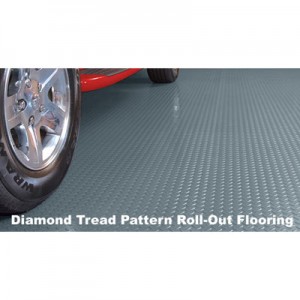 Diamond Tread Garage Rolled Flooring - 8.5'x22' - 75 mil